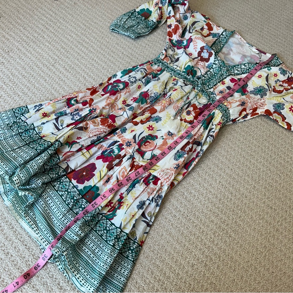Kaktus Floral Beaded Trim Dress - Picture 7 of 13